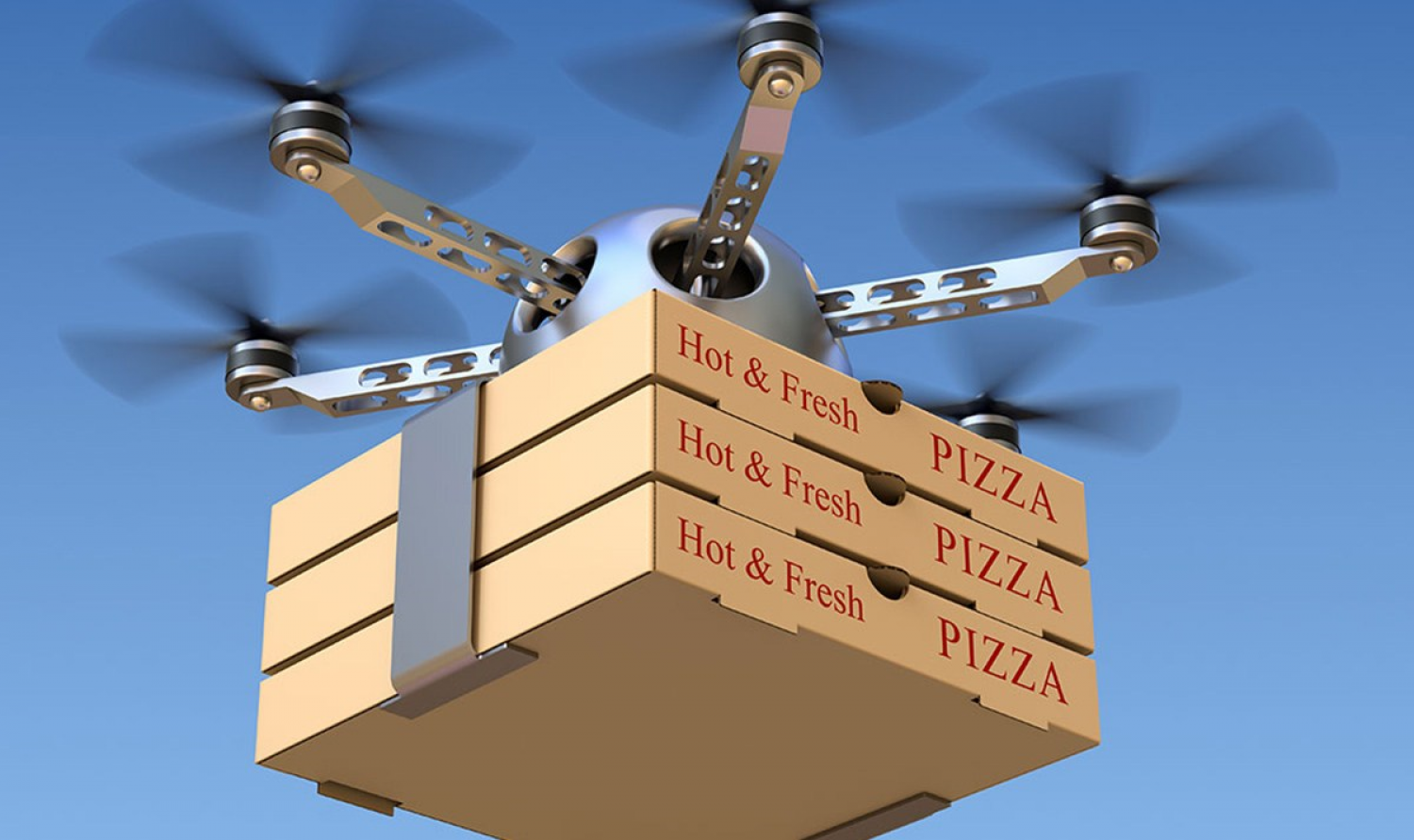 Доставка дроном: в Украине квадрокоптер впервые доставил пиццу