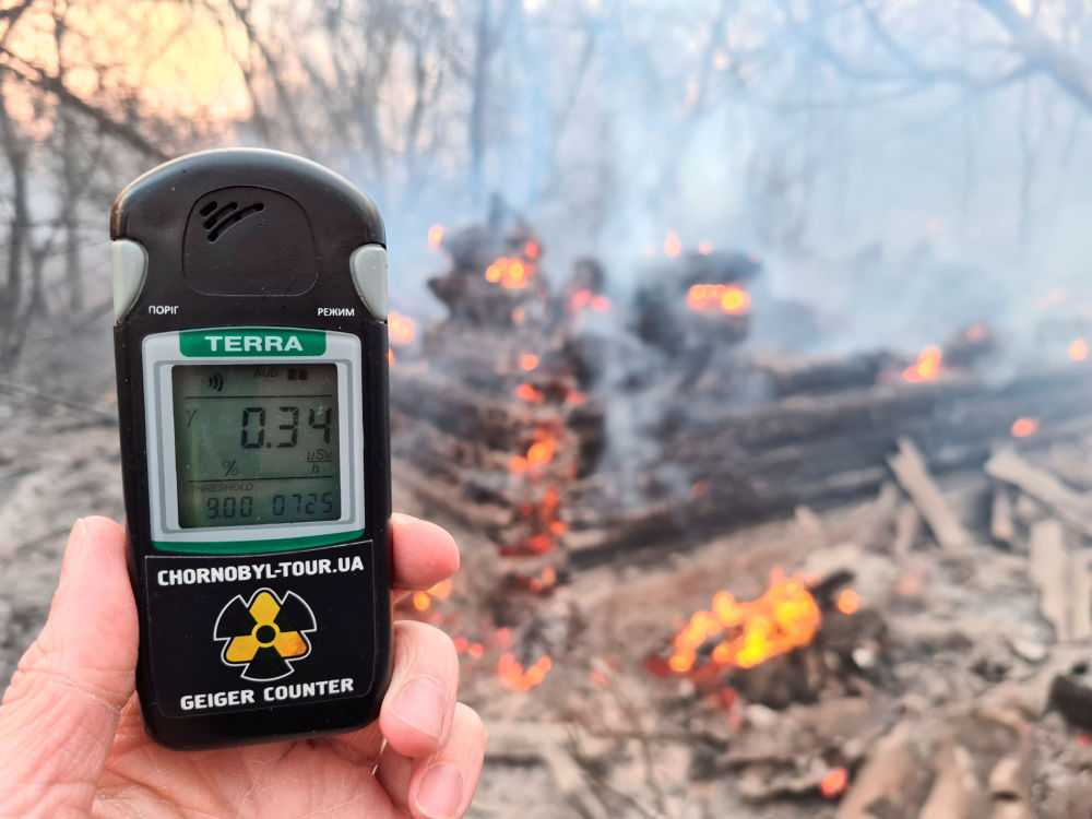 Пожар в Чернобыле привел к скачку радиации в 16 раз